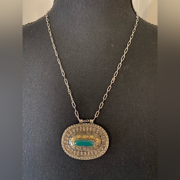 Vintage Ethnic Statement Pendant Necklace - Picture 10 of 11